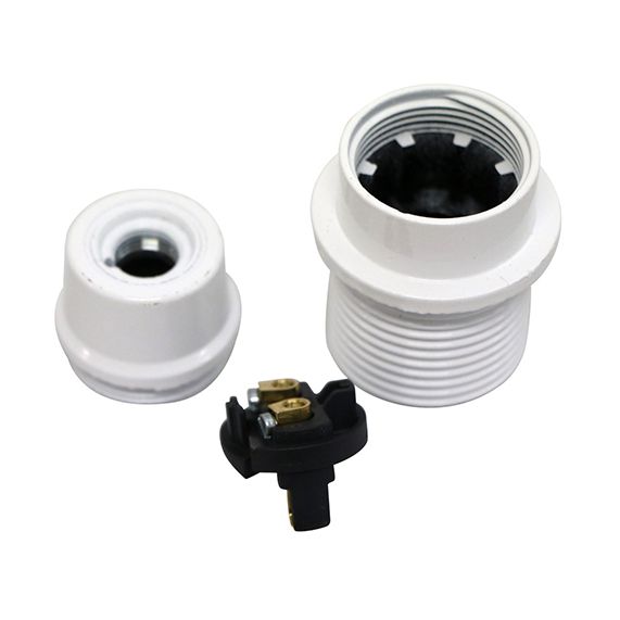 girard sudron Douille demontee thermoplastique E12 blanc av portee