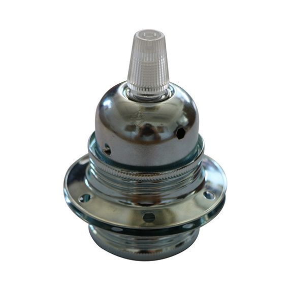 girard sudron DOUILLE E27 FILETÉE ACIER ZINGUÉ AVEC TERRE ARRÊT CÂBLE 2 BAGUES