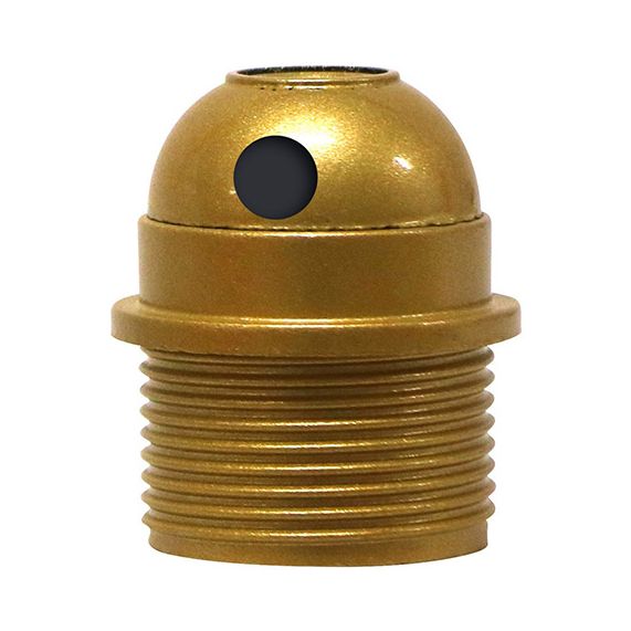 girard sudron DOUILLE E27 FILETÉE AVEC PORTÉE CULOT PERCÉ MONTÉE OR