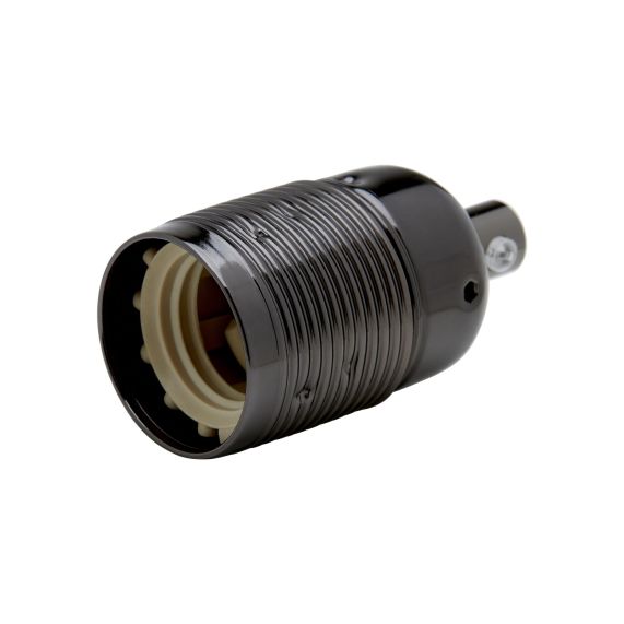 Girard Sudron DOUILLE LAITON E27 FILETÉE NOIRE / SANS BAGUE