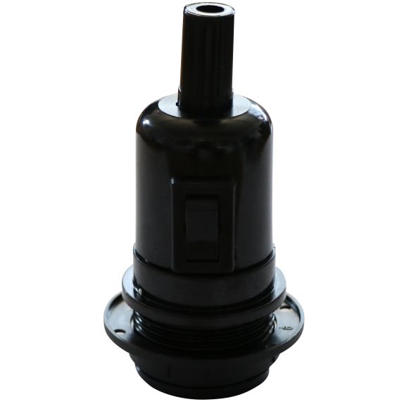 Girard Sudron Douille Montee E27 Noir Av Portee + Bague De Serrage + Interrupteur