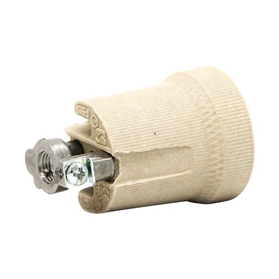 girard sudron Douille porcelaine E27 av etrier 10x1 borne de terre 4A 250V