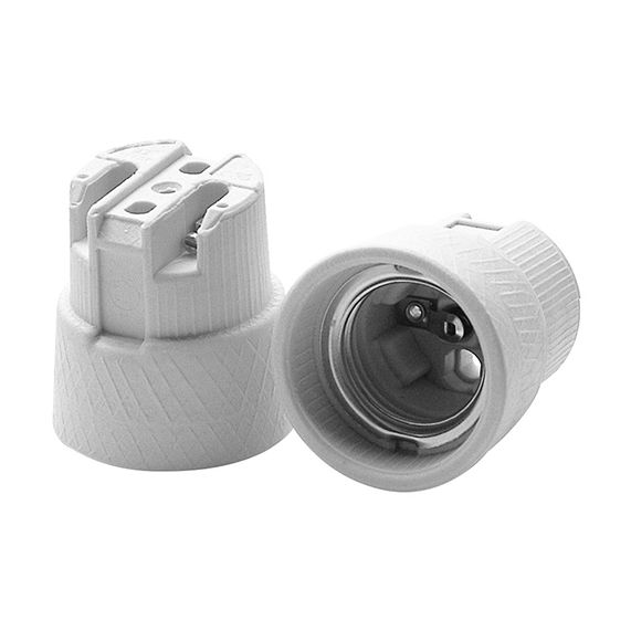 girard sudron Douille porcelaine E27 av fixation arriere par vis 4A 250V 43x45mm