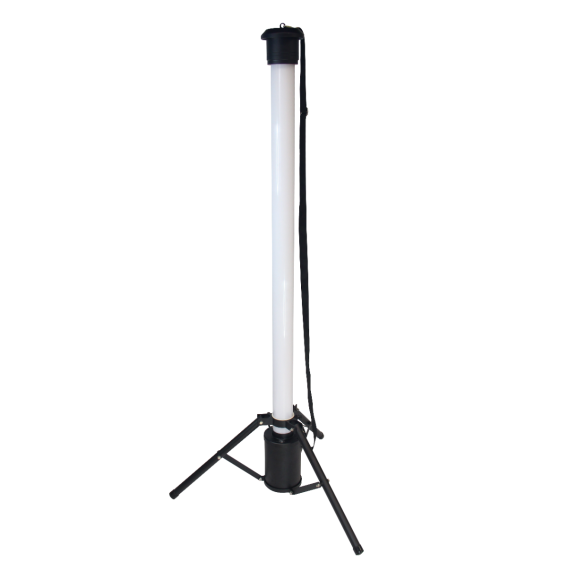 girard sudron Eclairage chantier led noir batterie ou secteur Lassen 55W IP65 6100lm 6000K