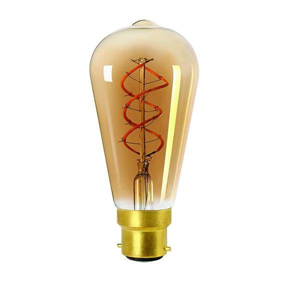 Girard Sudron Edison B22 Ambrée Filament Torsade 4W 270lm 2000K Dim