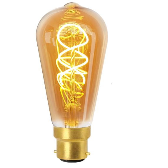 girard sudron Edison B22 Ambrée Filament torsade 4W 270lm 2000K dim