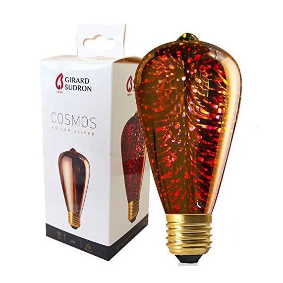 Girard Sudron Edison E27 Argent Explosion Matiere Cosmos 4W 20lm 1600K