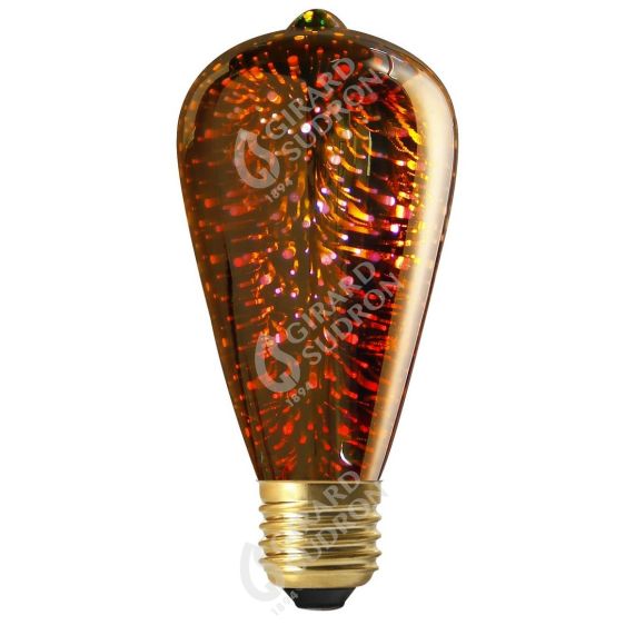 girard sudron Edison E27 Argent Explosion matiere Cosmos 4W 20lm 1600K