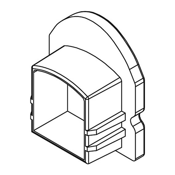 girard sudron EMBOUTS POUR PROFILE ALUMINIUM 15.5X12