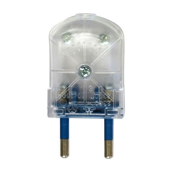 girard sudron Fiche male transparent pour cable 2x0 75mm 2A IP20 60x26x15mm