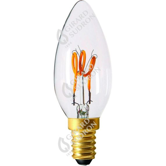 girard sudron Flamme C35 E14 Claire Filament loops 4W 270lm 2200K Blister