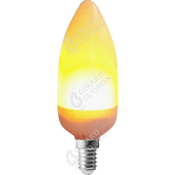 girard sudron Flamme C37 E14 depoli Effet Flamme 3W 60lm 1300K