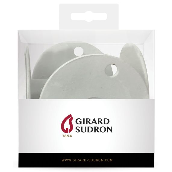 girard sudron CROCHET MÉTAL BASE Ø45MM BLANC X 5