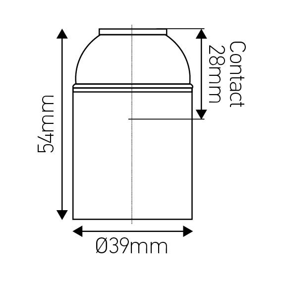 Girard Sudron DOUILLE E27 LISSE MONTEE BLANCHE