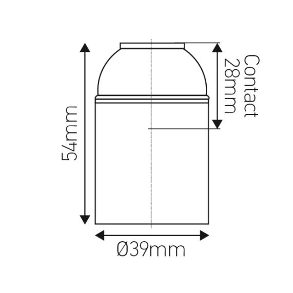 Girard Sudron DOUILLE E27 LISSE VA MONTEE NOIRE