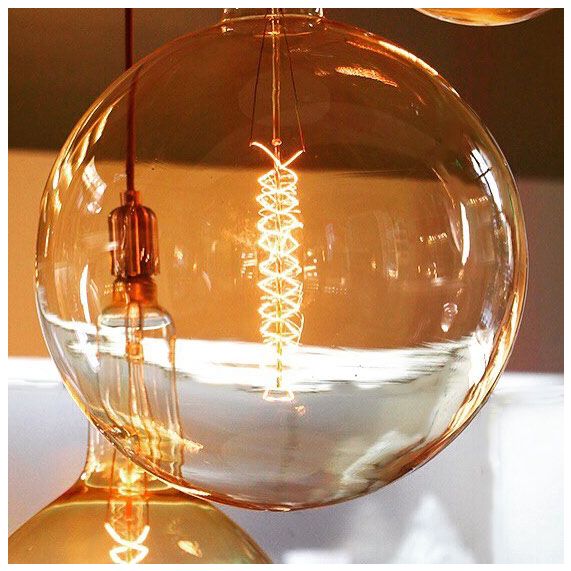 Girard Sudron Globe E27 Ambrée Filament Metallique 24W 80lm 2000K Dim