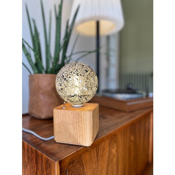 Girard Sudron Globe G125 E27 Argente Mosaique 4W 470lm 2700K Dim