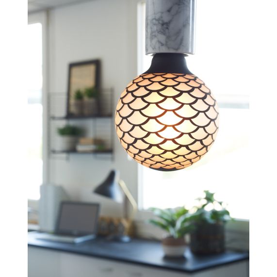 Girard Sudron Globe G125 E27 Noire Ecaille Graphique 6W 280lm 1800K Dim