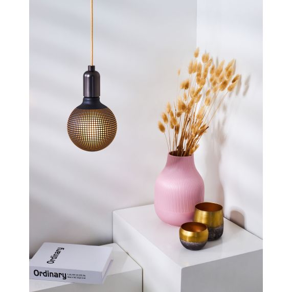 Girard Sudron Globe G125 E27 Noire Pointilles Graphique 2W 50lm 2700K Dim