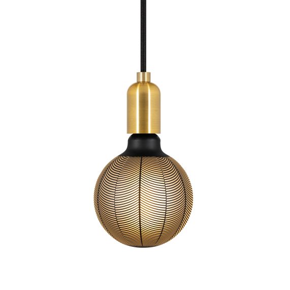 Girard Sudron Globe G125 E27 Noire Quartier Graphique 1 5W 50lm 2700K Dim