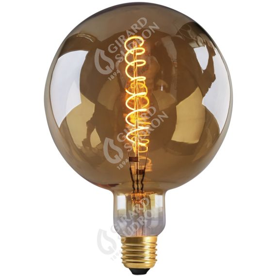 Girard Sudron Globe G200 E27 Ambre Filament Torsade 10W 600lm 2000K Dim