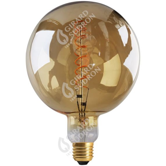 girard sudron Globe G200 E27 Ambre Filament torsade 10W 600lm 2000K dim