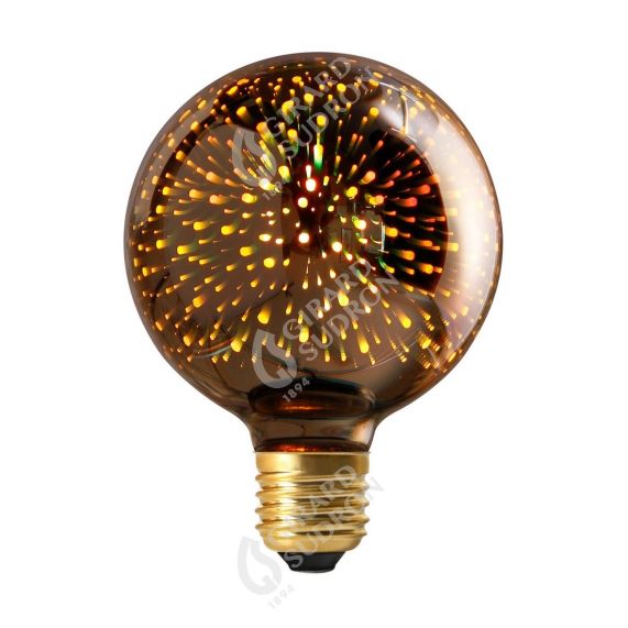 girard sudron Globe G95 E27 Argent Explosion matiere Cosmos 4W 20lm 1600K
