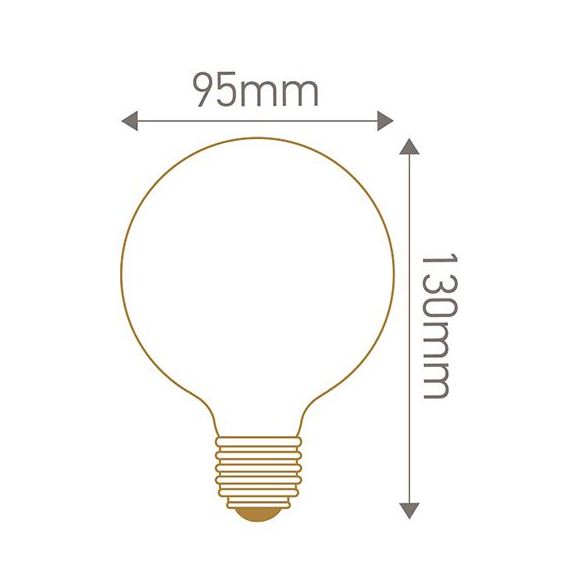 Girard Sudron GLOBE G95 FILAMENT LED 4W E27 2100K 200LM DIM. SMOKY RA>90