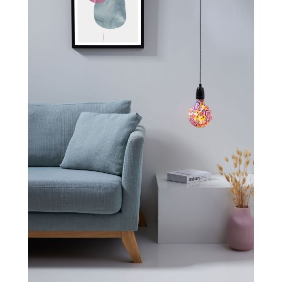 Girard Sudron GLOBE IMPRIMÉ FLORAL G125 FILAMENT LED 4W E27 2700K DIM