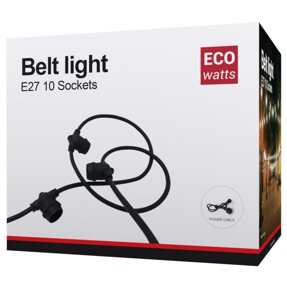 girard sudron GUIRLANDE LUMINEUSE EXTERIEURE NOIRE 10M DOUILLE E27 X10 3125461580162