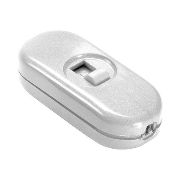 girard sudron Interrupteur blanc a curseur pour cable 2x0 75mm 1A IP40