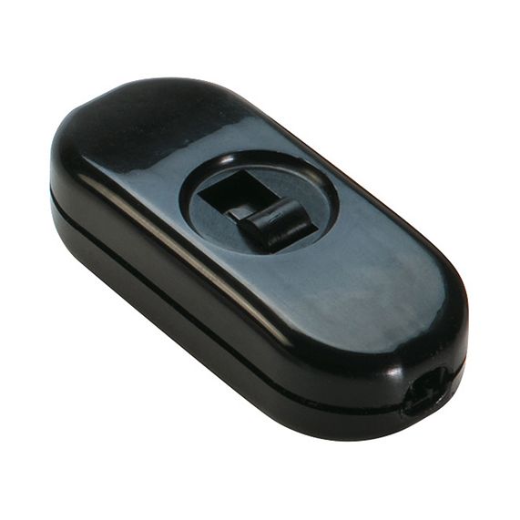 girard sudron Interrupteur noir a curseur pour cable 2x0 75mm 1A IP40