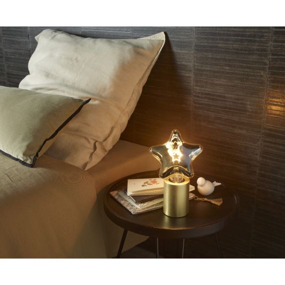 Girard Sudron Lampe A Poser E27 Dore Effet Metal Palladium 220-240V IP20 70x96mm