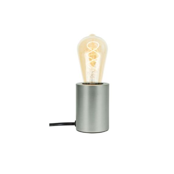Girard Sudron Lampe A Poser E27 Nickel Effet Metal Palladium 220-240V IP20 70x96mm