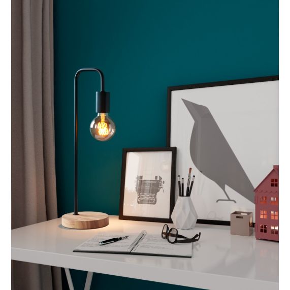 Girard Sudron Lampe A Poser E27 Noir 220-240V IP20 150x485mm