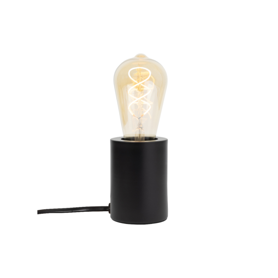 girard sudron Lampe a poser E27 noir effet metal Palladium 220-240V IP20 70x96mm