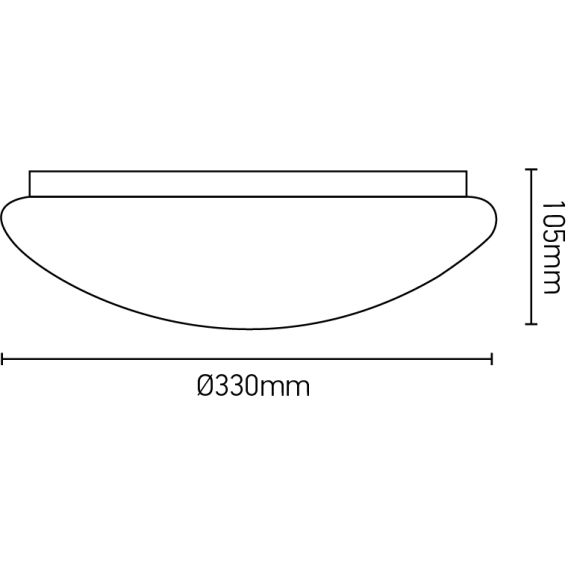 Girard Sudron LUNA - PLAFONNIER Ø300X90 E27 60W MAX BLANC AVEC DÉTECTEUR DE PRÉSE
