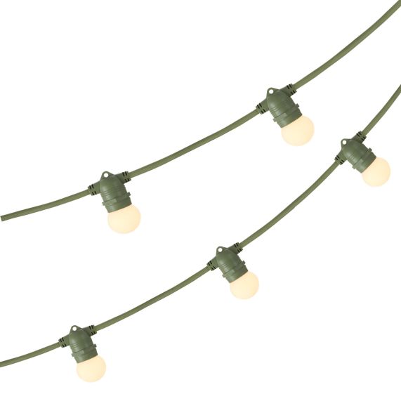 girard sudron PARIS GUINGUETTE - GUIRLANDE LUMINEUSE EXTÉRIEURE VERTE 5M 5 DOUILLES E27