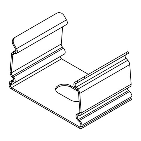 girard sudron PATTE DE FIXATION POUR PROFILE ALU 17X15.5