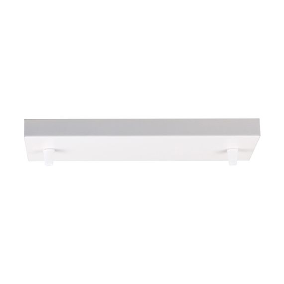 girard sudron Pavillon acier blanc rectangulaire 2 sorties Lica 300x95x25mm
