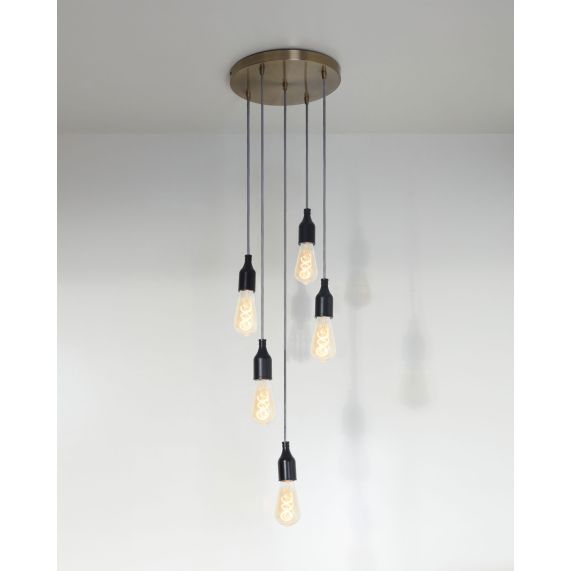 Girard Sudron Pavillon Acier Bronze 5 Sorties Steely 300x25mm