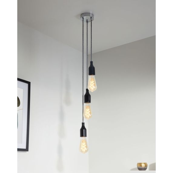 Girard Sudron Pavillon Acier Chrome 3 Sorties Steely 100x25mm