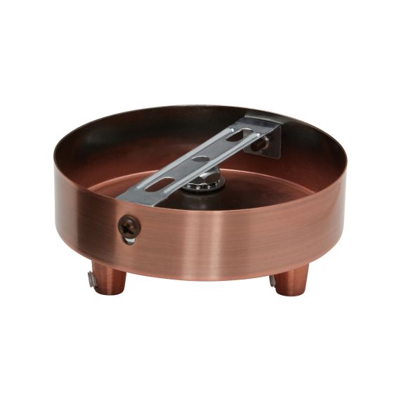 Girard Sudron Pavillon Acier Cuivre 3 Sorties Steely 100x25mm