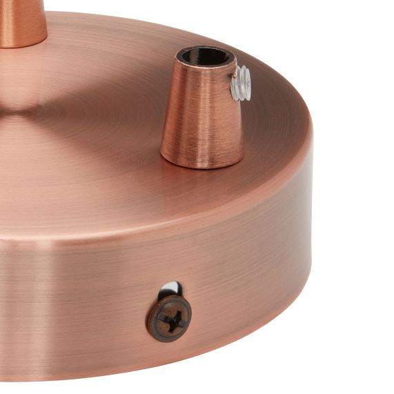 Girard Sudron Pavillon Acier Cuivre 3 Sorties Steely 100x25mm