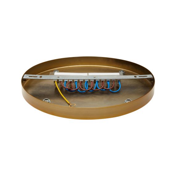 Girard Sudron Pavillon Acier Dore 5 Sorties Steely 300x25mm