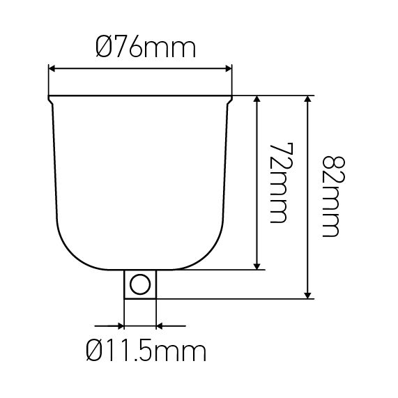 Girard Sudron Pavillon Plastique Blanc Av Vis D'arret 76x82mm