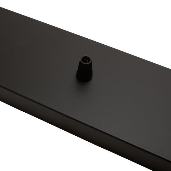 Girard Sudron Plafonnier Rectangulaire 3 Sorties Noir 470mm