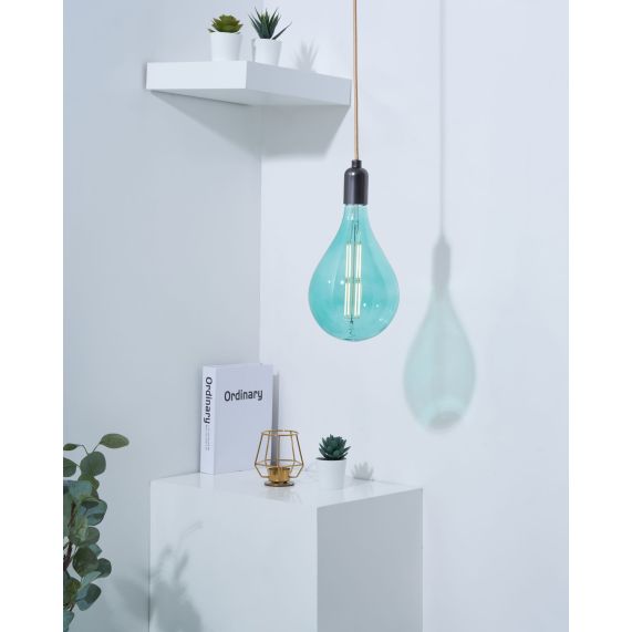 Girard Sudron Poire E27 Bleu Claire Filament Droit 7W 400lm 3500K Dim