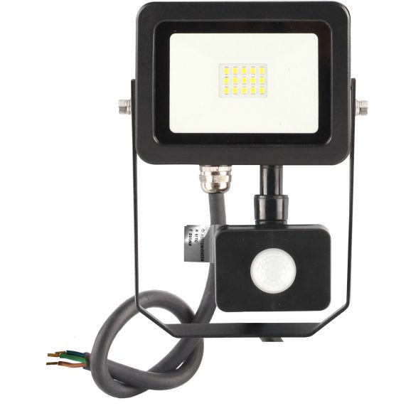 Girard Sudron Projecteur Led Noir Avec Detecteur Yonna II 10W IP44 950lm 3000K