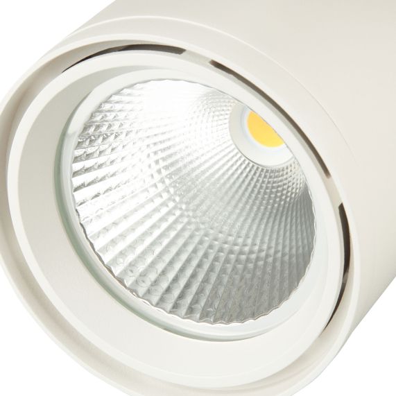 Girard Sudron Projecteur Led Sur Rail Blanc Mimas 30W IP20 2900lm 3000K 110x334mm 130>700mA